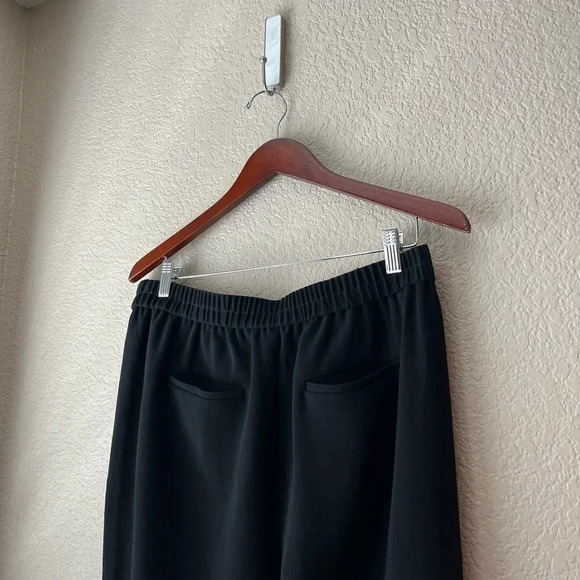 J. Crew Women’s Pull On Jogger Pants Side Zipper 10 Black - Picture 5 of 7